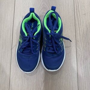 Kids Blue and Green Athletic Shoes